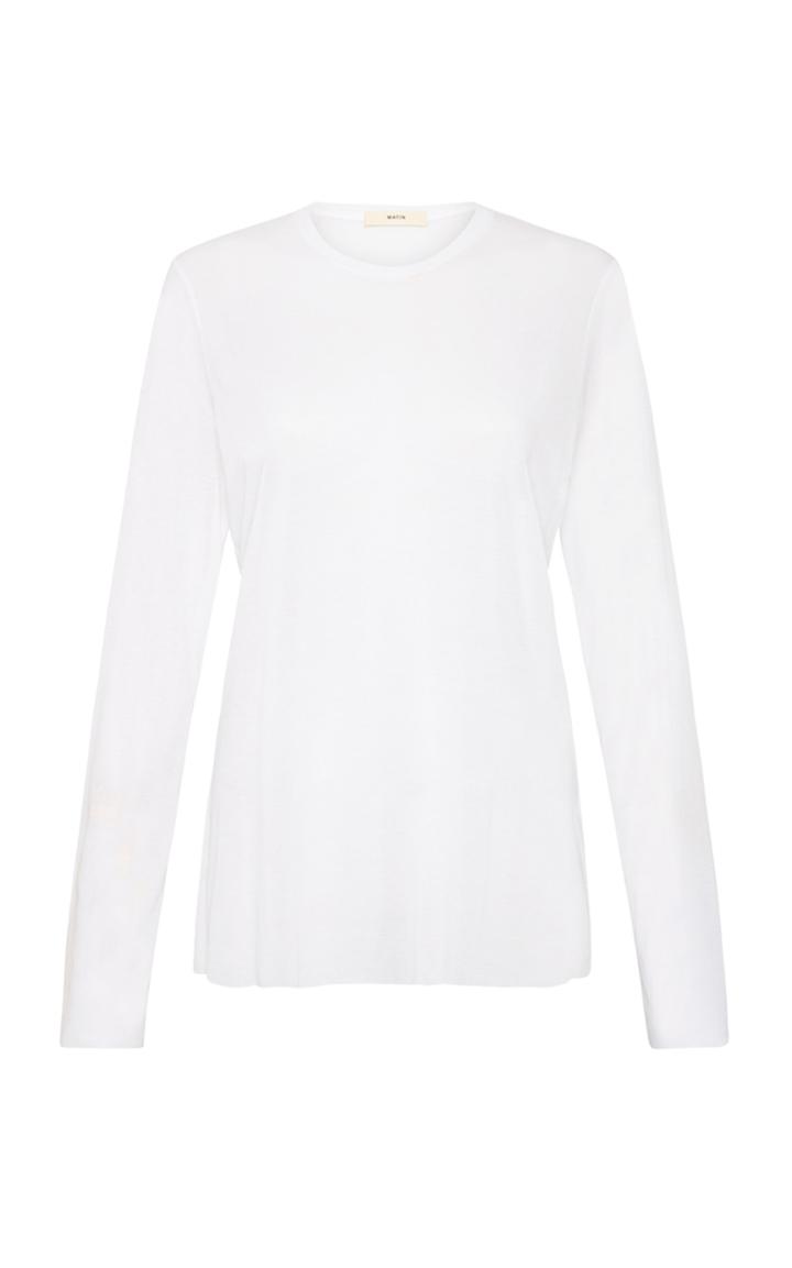 Moda Operandi Matin Fine-knit Cotton T-shirt