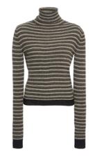 Moda Operandi Alanui Seattle Striped Knit Turtleneck Sweater