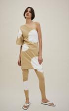 Moda Operandi Bassike Tie-dyed Organic Cotton Jersey One-shoulder Mini Dress