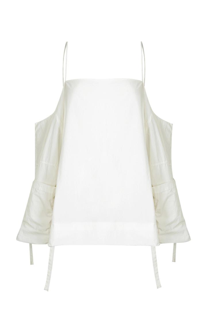 Strateas Carlucci Splice Veil Extended Sleeve Top