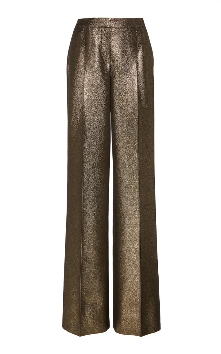 Zuhair Murad Crepe Lurex Senshi Trousers