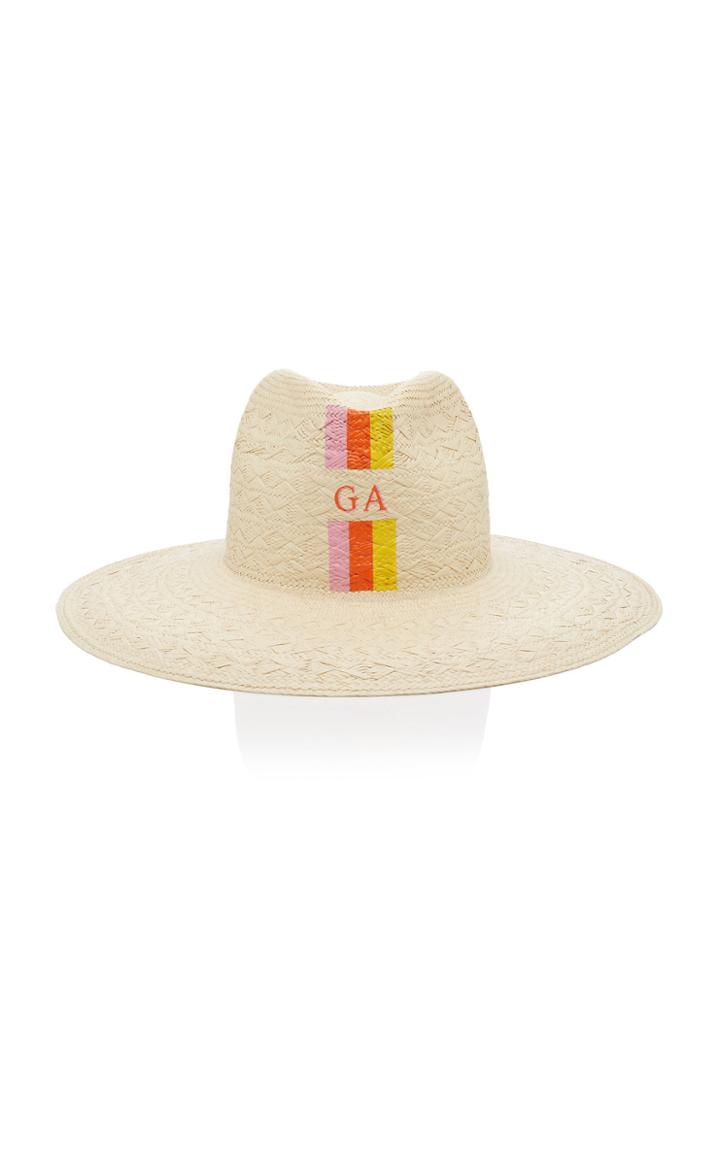 Rae Feather M'o Exclusive Monogram Tribal Panama Hat