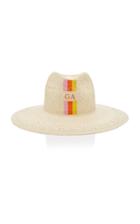 Rae Feather M'o Exclusive Monogram Tribal Panama Hat