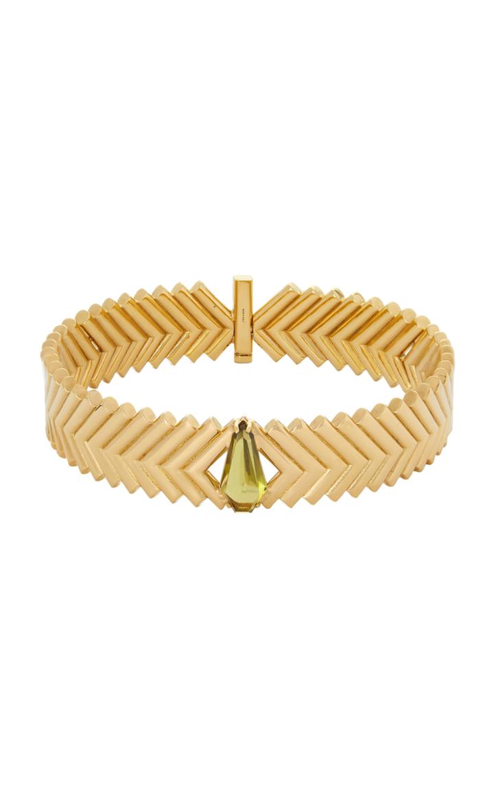 Moda Operandi Leda Madera Isabella Gold-plated And Glass Choker