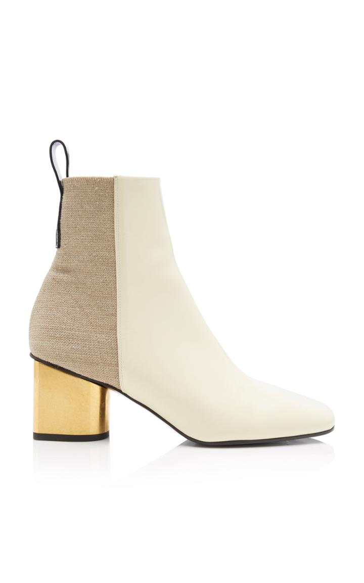 Proenza Schouler Two-tone Leather Ankle Boots