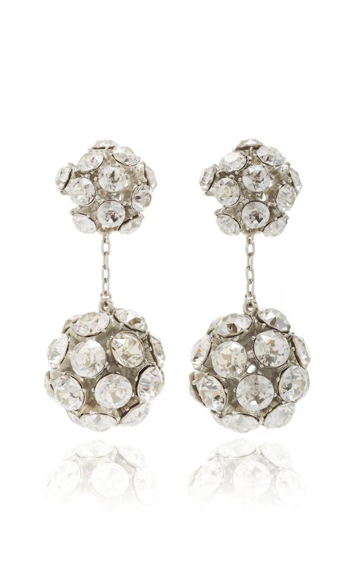Moda Operandi Oscar De La Renta Crystal Globe Earring