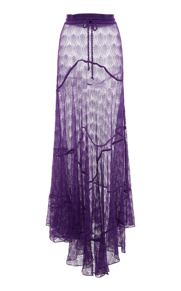 Moda Operandi Missoni Textured High-rise Crochet Maxi Skirt Size: 38
