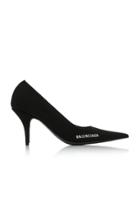 Balenciaga Knife Logo-print Knit Pumps