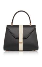 Valextra Mini Iside Striped Leather Bag