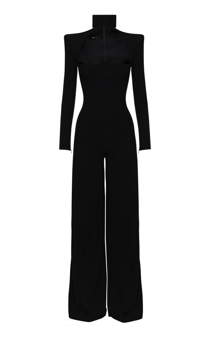 Alex Perry Morgan Cutout-detailed Crepe Jumpsuit
