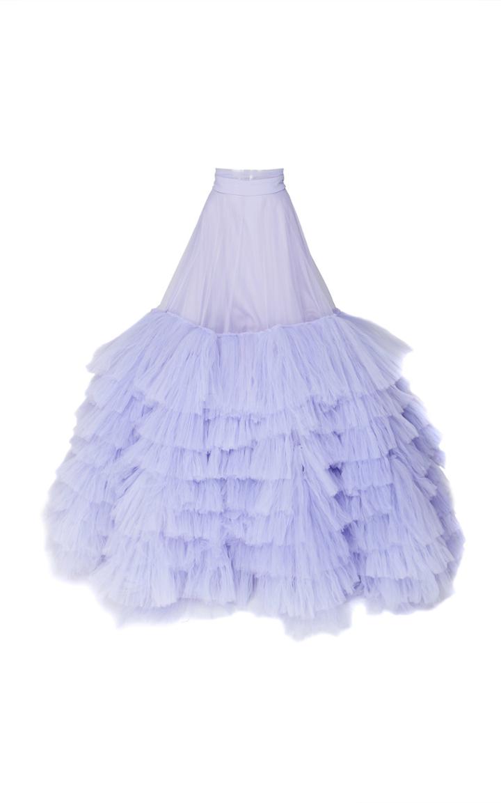Christian Siriano Tulle Tiered Skirt