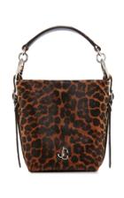 Jimmy Choo Varenne Leopard-print Ponyhair Bucket Bag