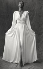 Moda Operandi Maison Rabih Kayrouz Long Sleeve V Neckline Gown Size: 36