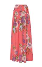 Diane Von Furstenberg Floral Maxi Wrap Skirt