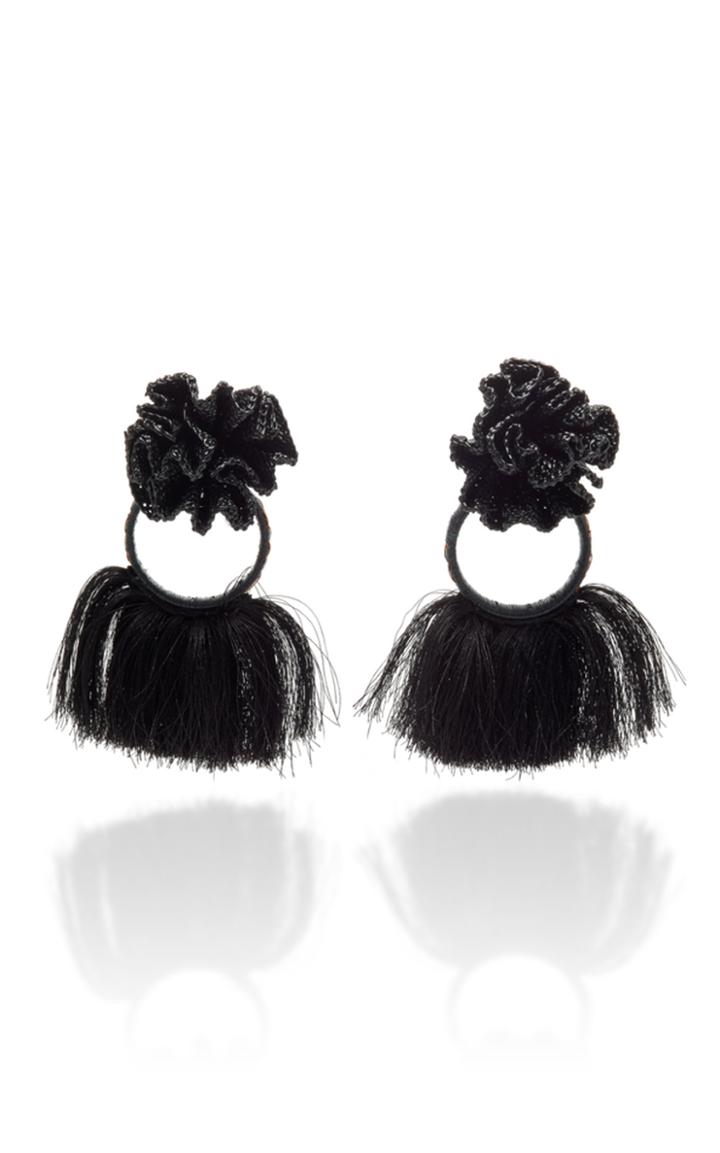 Johanna Ortiz Black Anis Earrings