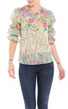 Moda Operandi Banjanan Chloe Floral Cotton-voile Top