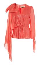 Hellessy Artemis V-neck Lam Top