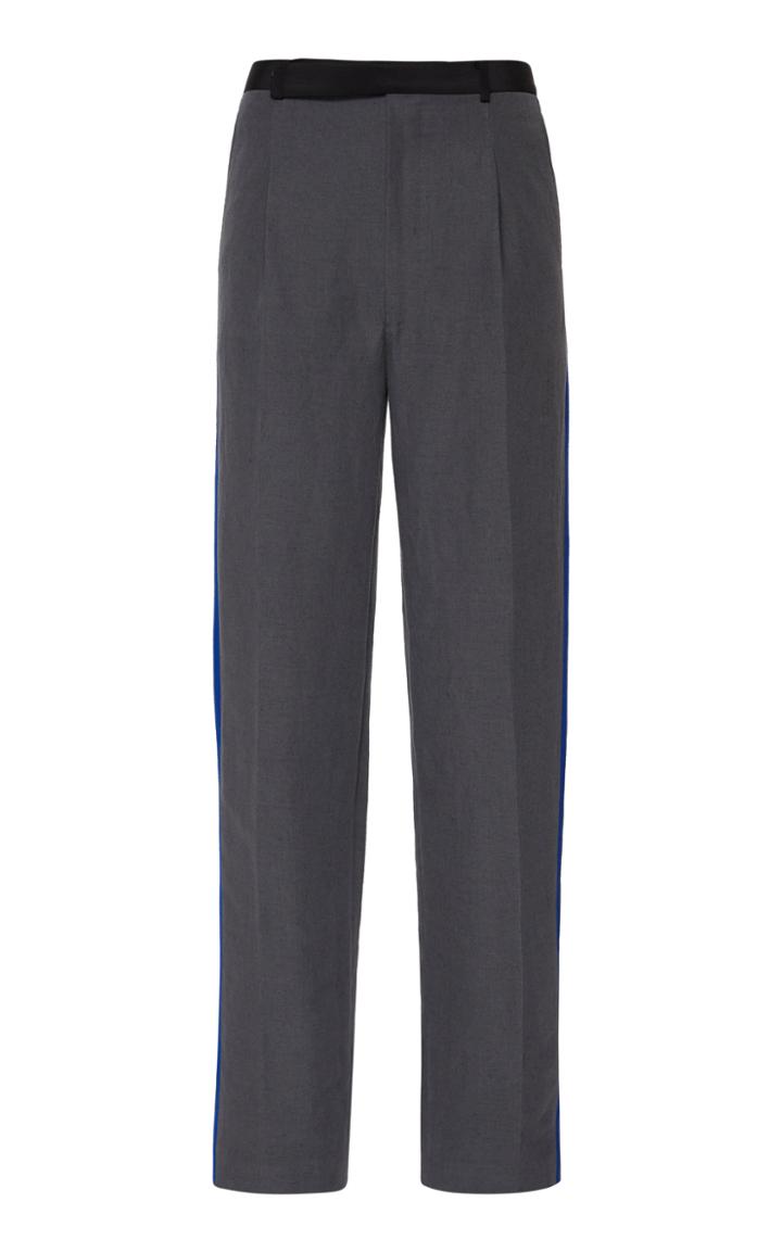 Haider Ackermann High-rise Cotton-silk Pants