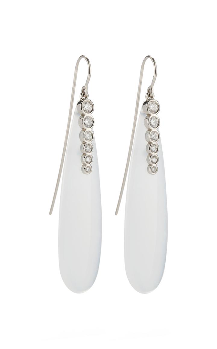Moda Operandi Mcteigue & Mcclelland Chalcedony & Diamond Rock Drop Earrings