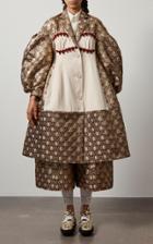Moda Operandi Simone Rocha Patchwork Jacquard Sculpted Coat