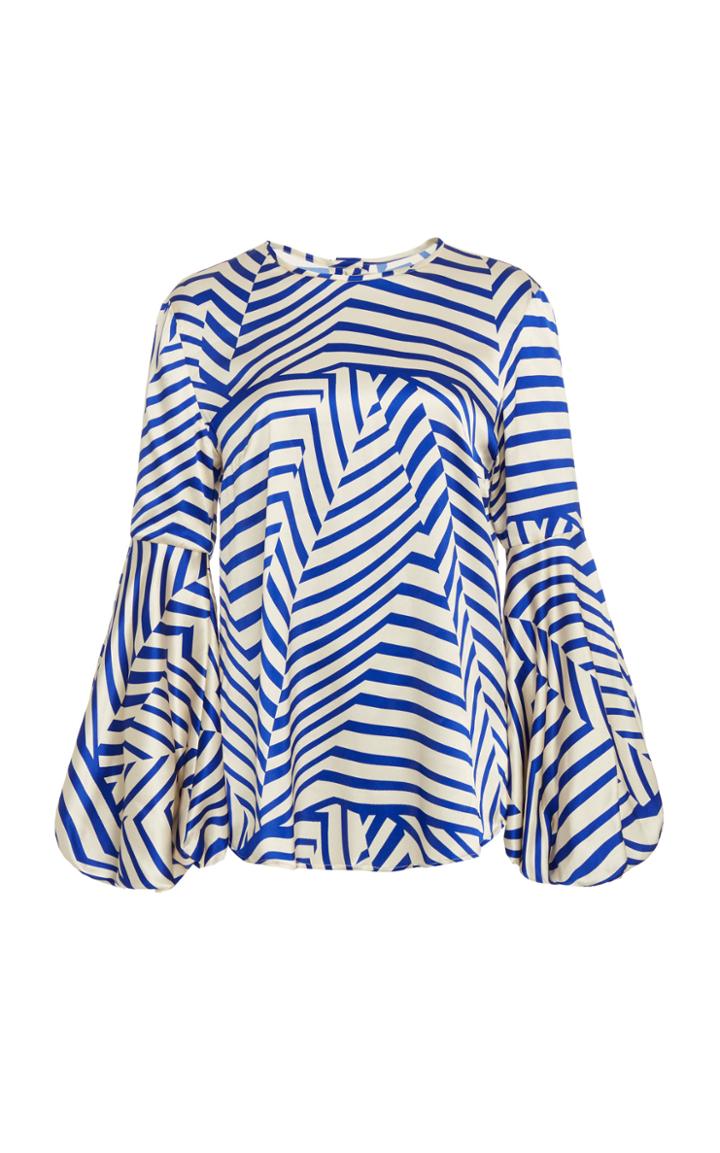 Moda Operandi Silvia Tcherassi Cynthia Striped Silk Blouse