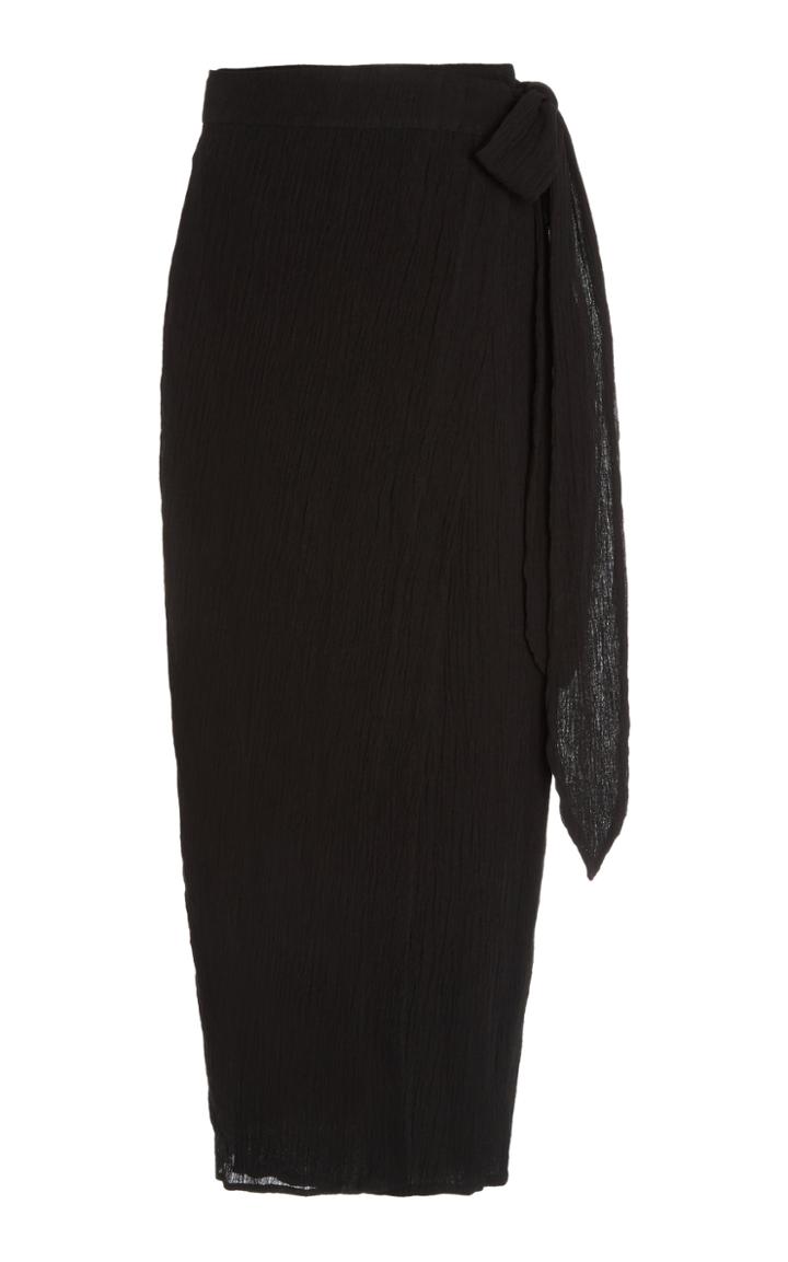Mara Hoffman Thiago Organic Linen-cotton Maxi Wrap Skirt