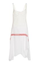 Jw Anderson Jersey Bodice Dress With Tea Towel Linen Skirt