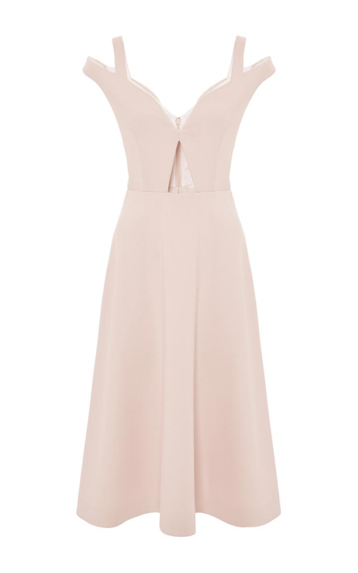 Carven Cold Shoulder A-line Dress