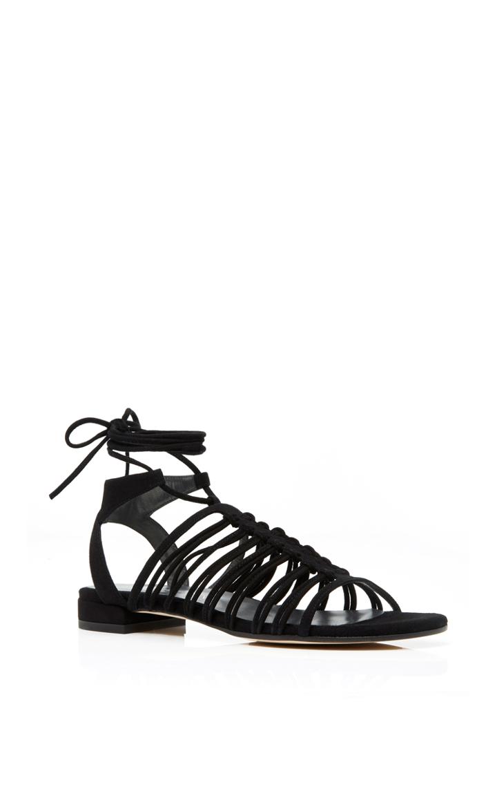 Stuart Weitzman Knotagain Lace Up Sandals