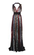 Elie Saab Sleeveless Embroidered Long Dress