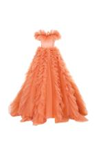 Christian Siriano Ombre Tulle Off The Shoulder Gown