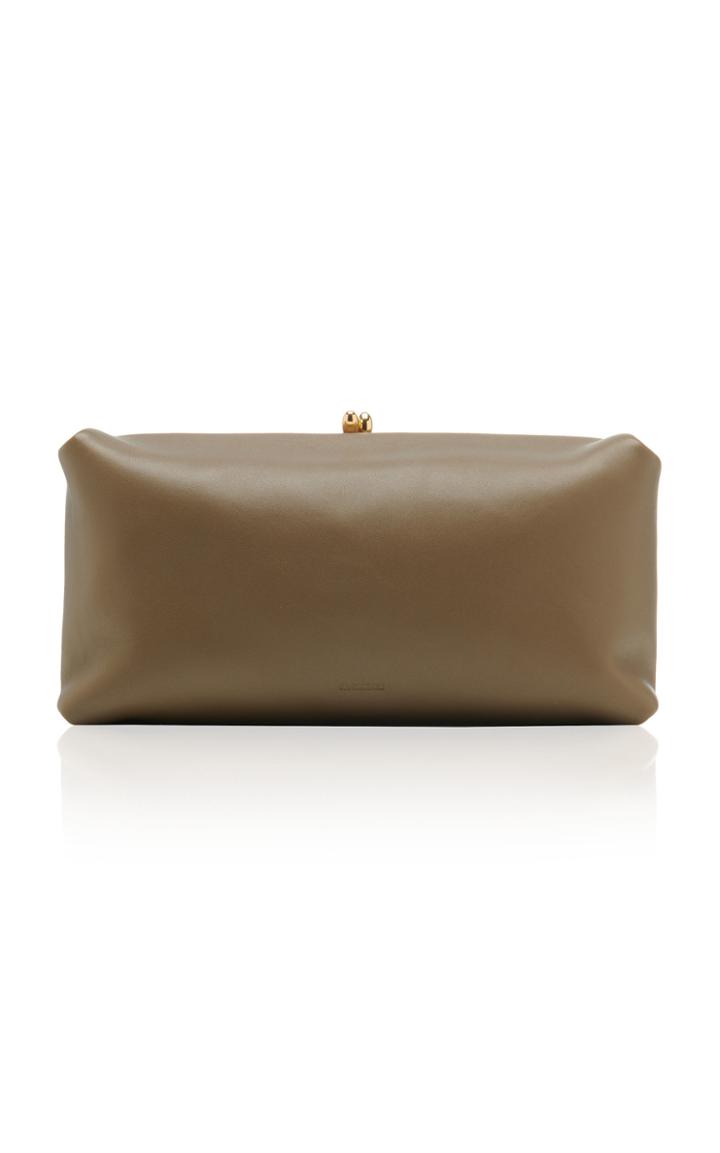 Jil Sander Goji Soft Leather Clutch