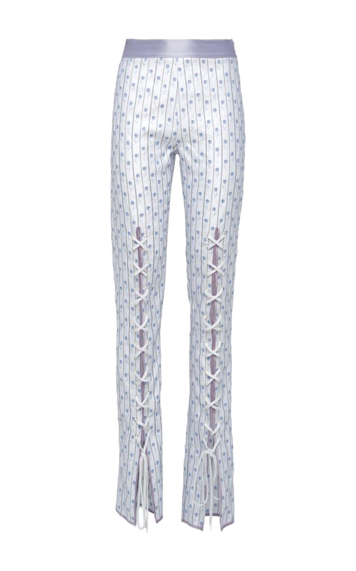 Giuseppe Di Morabito Sneakers-laces-like Embroidered Trousers
