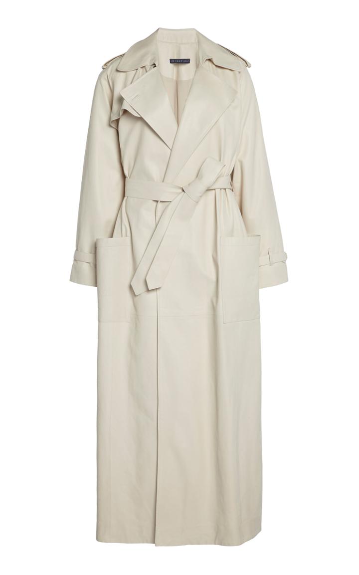 Moda Operandi Zeynep Aray Long Leather Trench Coat