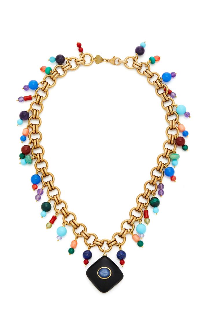 Grazia & Marica Vozza Fringe Stone Necklace
