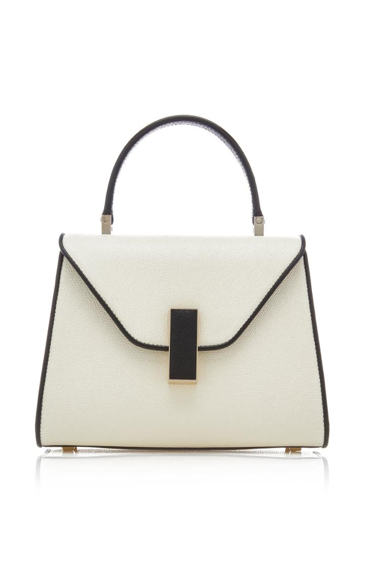 Valextra Iside Small Leather Top Handle Bag