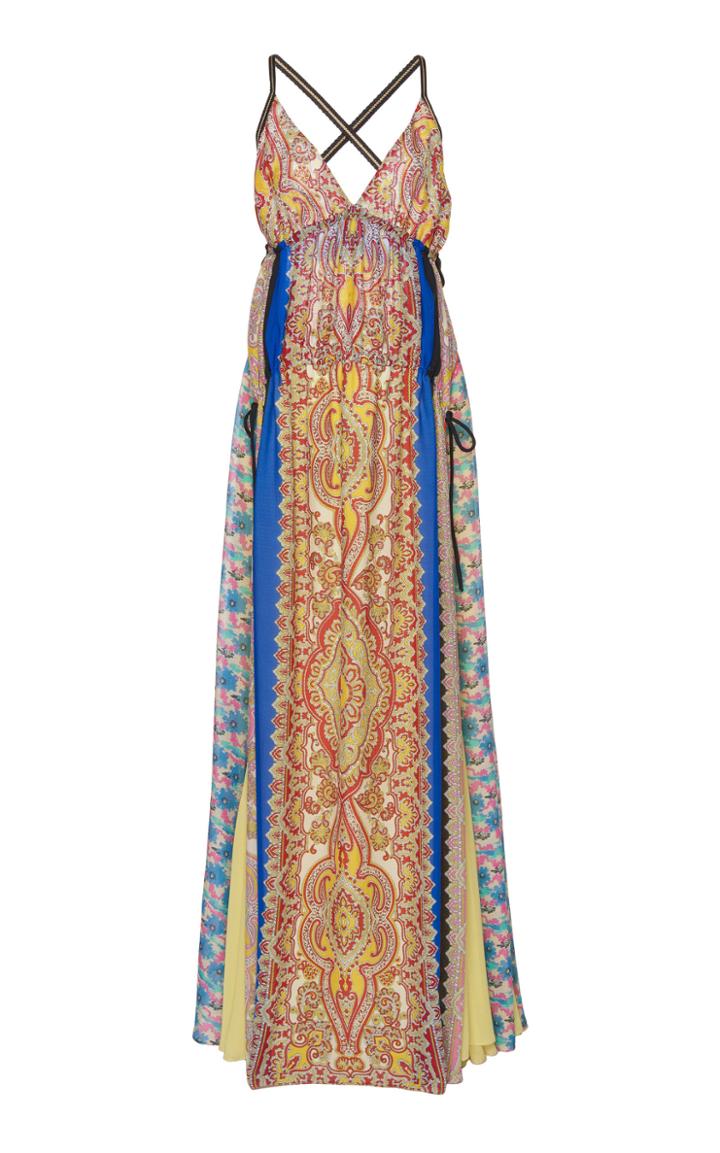 Etro Printed Silk Maxi Dress
