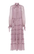 Zimmermann Ninety-six Neck Tie Silk Dress