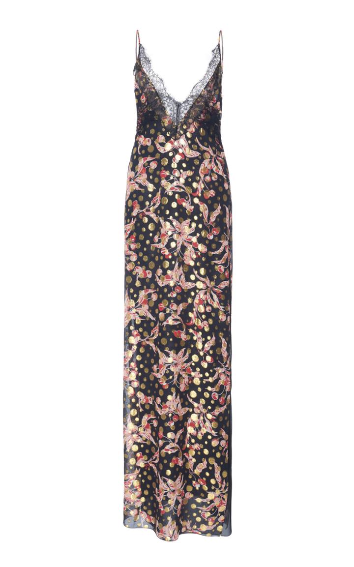 Dundas Metallic Floral Dress
