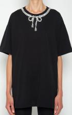 Moda Operandi Giambattista Valli Embellished Neckline Cotton T-shirt