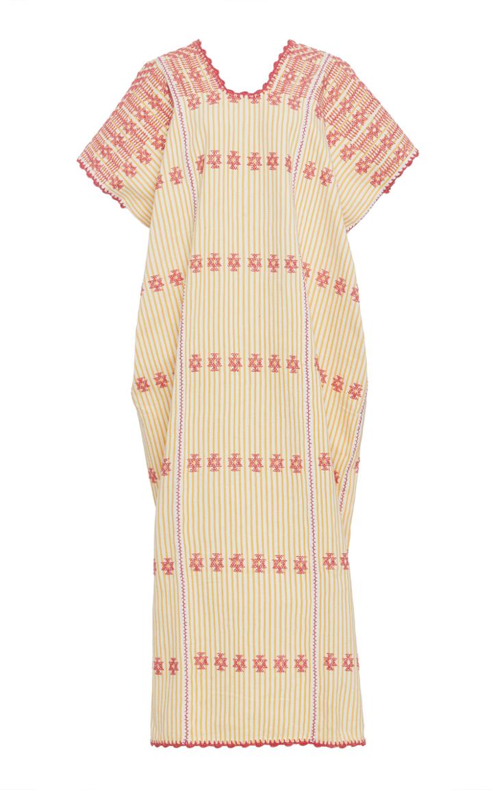 Moda Operandi Pippa Holt Embroidered Cotton Caftan