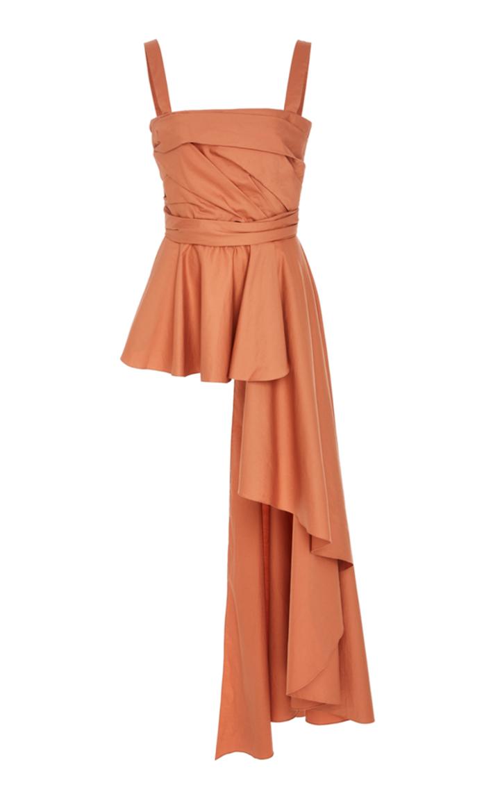 Johanna Ortiz Asymmetric Bulerias Cotton-poplin Top