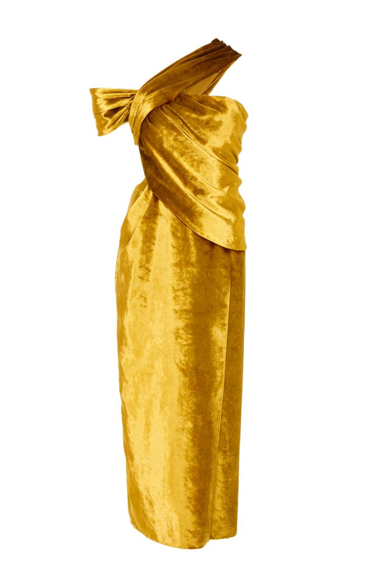 Jason Wu Velvet One Shoulder Dress