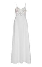 Miguelina Alessandra Guipure Lace And Linen Maxi Dress