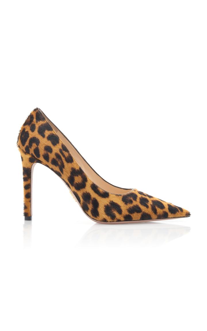 Prada Leopard-print Calf Hair Pumps