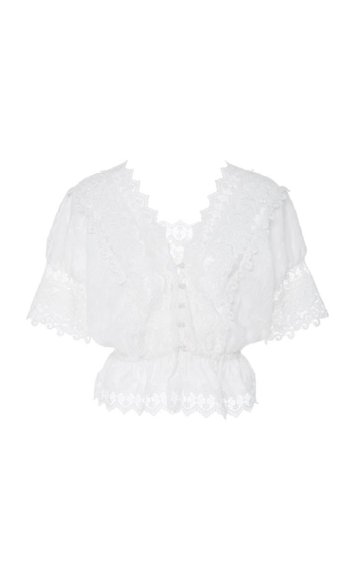 Alexis Pentha Cropped Lace Top