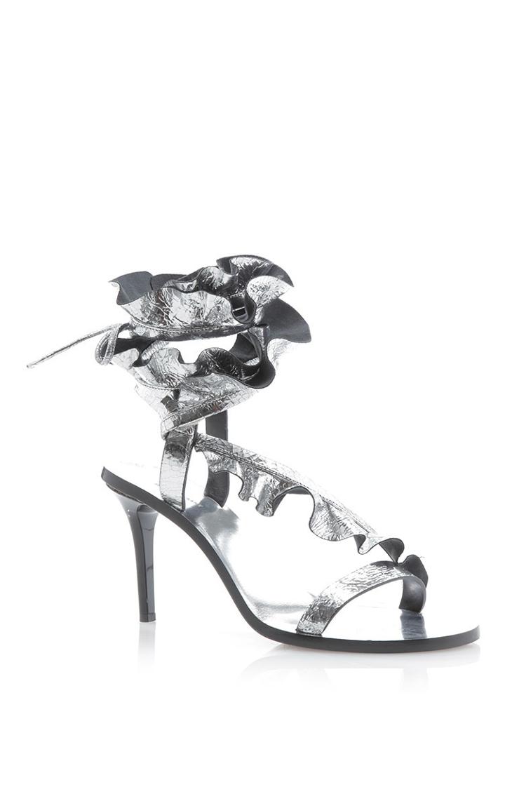 Isabel Marant Ansel Metallic Leather Sandal