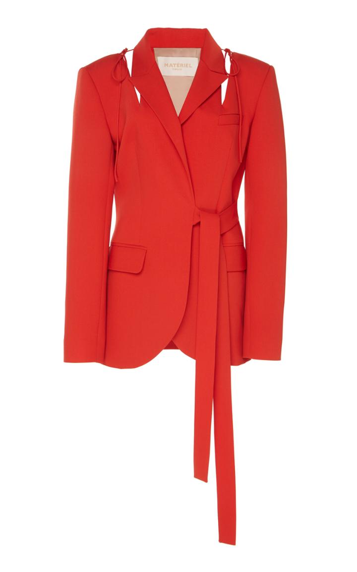 Matriel Cut Out Wool-blend Blazer