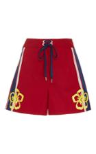 Red Valentino Surfboard Intarsia Board Shorts