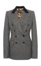 Dolce & Gabbana Plaid Double-breasted Wool-blend Blazer